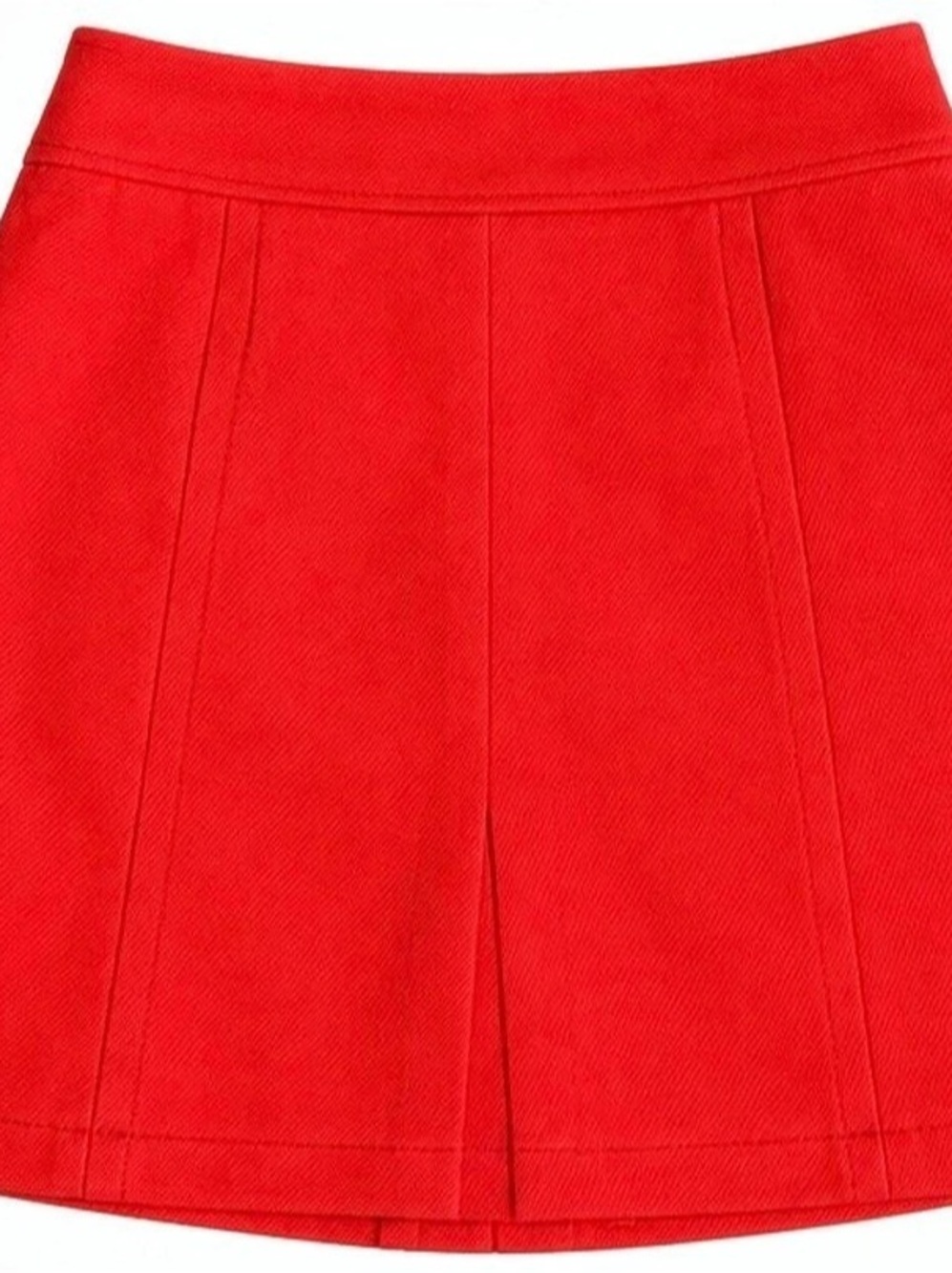 LOFT Red A-Line Skirt Like New
